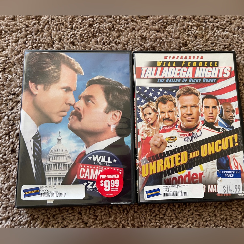 Comedy Movie DVD Set - Blue and Red Covers